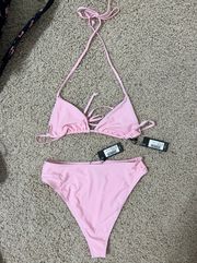 Pretty Little Thing Light Pink Bathing Suit