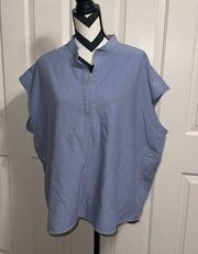 FIGS Blue Rafaela Over Sized Scrub Top