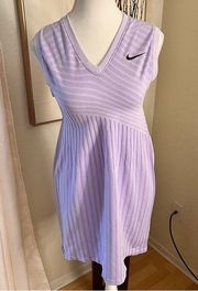 NIKE Lavender Purple Nike Maria Sharapova Seamless Tennis Dress Size Small
