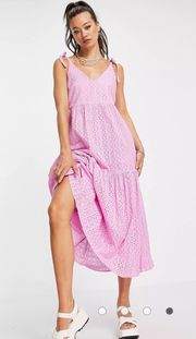 Floral Eyelet Maxi Dress