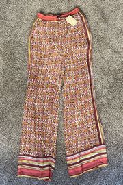 Patterned Linen Pants