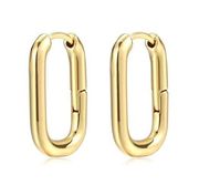 Gold Hoop Earrings| 14K Gold Plated| Lightweight|Hypoallergenic| Hoops