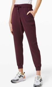 Maroon On The Fly High Rise Jogger