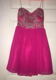 Pink Strapless Dress SIZE 1
