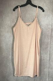 Jessica Simpson | Blush Pink Silky Animal Print Nightgown | Size 3X