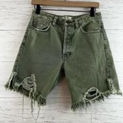 We the Free Sequoia Shorts Olive Green Size 25