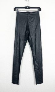 Commando Black Perfect Control Faux Leather High Rise Legging Medium