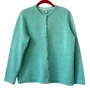 LL Bean Cotton Knit Button Down Cardigan Sweater