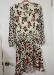 Anabela Smocked Floral Dress NWT