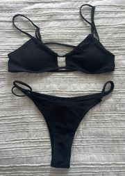 black bikini set