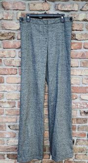 Womens Robert Rodriguez Gray Speckle Fleck Flare Leg Trouser Pants 32 x 36 TALL