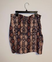 NWT  snakeskin print skirt