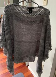 Grey Poncho