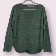 Cyrus Green Studded Sweater