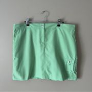 IZOD | Lime Green Cool Flex Cargo Golf Skort Sz 14