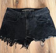 American Eagle denim high rise shorts