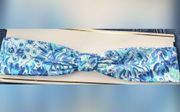 LILLY Pulitzer head wrap blue white