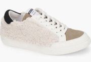 Kenneth Cole Fashion Sneakers Womens 5.5 Faux Shearling Low Top Lace Up Shoes