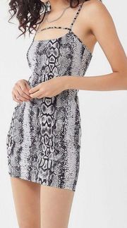 Urban Outfitters  Selest snake print mini dress