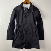 REI Cooperative Black Trench Rain Coat Size Xsmall