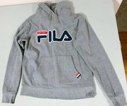 FILA Logo Graphic Pullover Hoodie Sweatshirt Sweater Size XS 🤍💙♥️✨