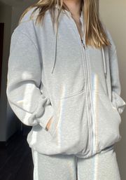 Oversized Florida Zip Up Sweatshirt 