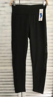 Black Athletic Leggings, Large