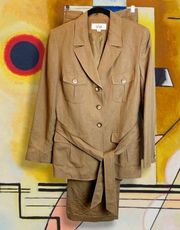 VINTAGE  - 2-piece Brown Suit - Sz. 10