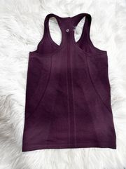 Lululemon Run Swiftly sleeveless Tank Racerback Heather purple black