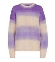 Étoile Drussell Purple Ombre Mohair Blend Sweater Size 38 New