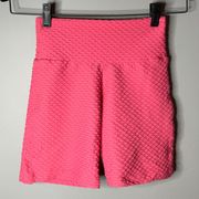 Croco bike shorts, Hot Pink, One Size