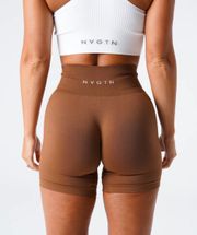 NWT  Large Caramel Solid Seamless Shorts