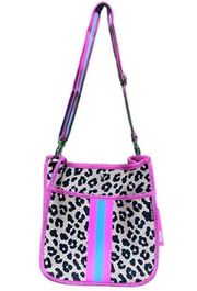 NWT Simply Southern Neoprene Leopard Print‎ Large and Mini Crossbody Purse Set