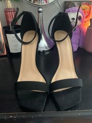 Black Velvet Heels