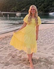 yellow Midi Dress