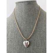 Heart locket necklace