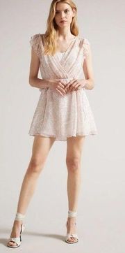 NWOT Ted Baker EVELYNA Printed Texture Mini Dress Size 2 US 6