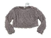 Some Days Lovin - Glorious Cropped top Sweater in Dove Gray