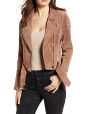 Suede Moto Jacket