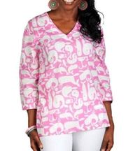 TRACY Negoshian Pink Whale Kaitlin Top