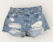 Levi’s 501 high waisted jean shorts. Size 28.