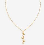 Rebecca Minkoff Oh My Chic Gold Tone Pendant Necklace on Chain