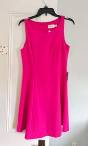 Hot Pink Mid-Length Dress
