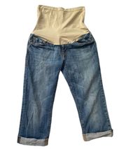 a pea in the pod maternity‎ denim capri pants