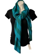 NWT, Charlie Paige Striped Scarf Foulard Raye, Teal and Green