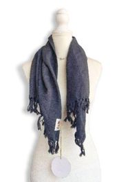 Cotton On Mark Tuckey Gray Cotton Tassel Scarf