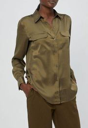 EQUIPMENT  SIGNATURE SILK SHIRT XS