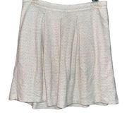 Tart woven gray & white pleated skirt medium