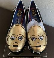 Irregular Choice Star Wars Flats C3PO