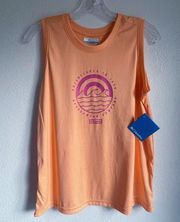 Columbia Women's Fork Stream Graphic Tank Orange Size Medium